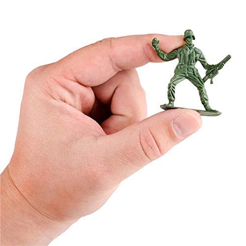 OIG Brands Easter Basket Stuffers - Army Men Toy Soldiers for Kids I Egg Fillers Toys in Various Poses I Modern Plastic Action Figures for Boys & Girls I Little Green Army Guys I Army Playset 144 PCS