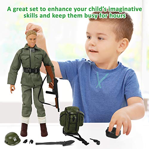 WWII Allies Army Infantry Action Figure Set