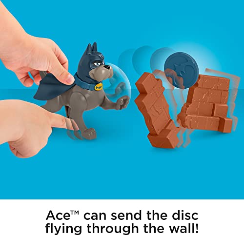 Fisher-Price DC League of Super-Pets Super Hero and Action Pet Gift Set with Superman, Batman, Ace and Krypto Figures for Kids Ages 3 and up [Amazon Exclusive]