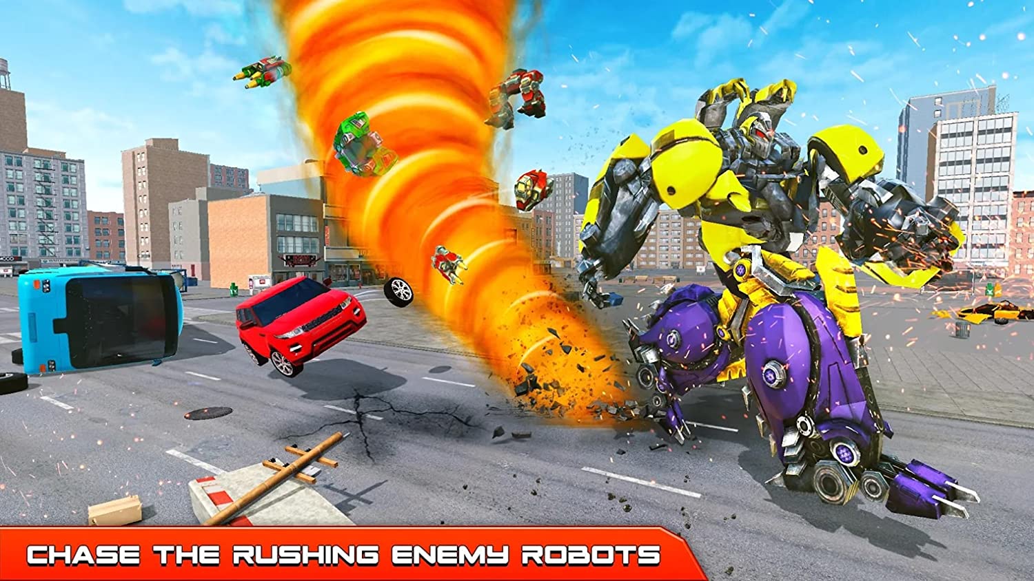 Grand Hurricane Tornado Transform Superhero Robot Simulator: City Rescue Games 2022