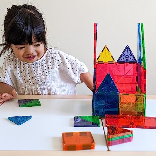 Original Magnetic Building Tiles for Kids'Ages 3+