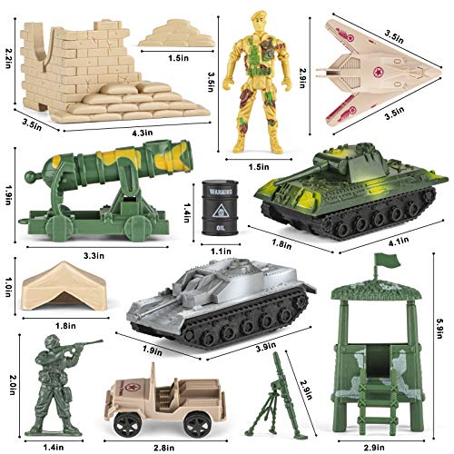 160-pc Army Base Set with Accessories for Boys