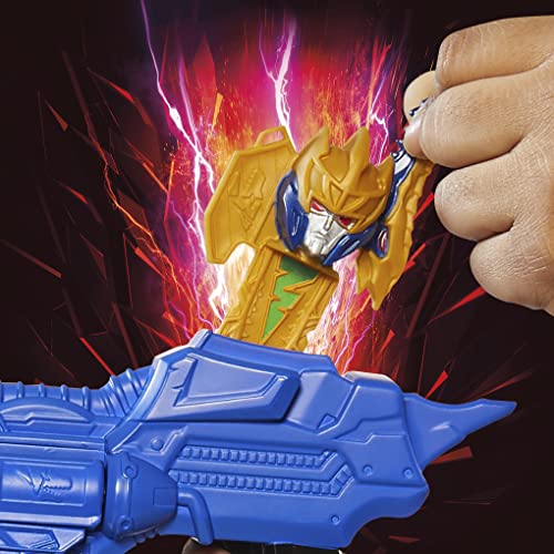 Power Rangers Dino Fury Gold Fury Blade Blaster Superhero Costume Accessory Ranger Morpher with Electronics Great Gift for Kids Ages 5 & Up