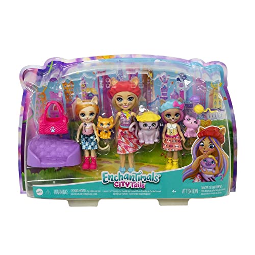 Enchantimals Carmel Cat Family Toy Set