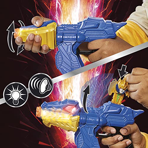Power Rangers Dino Fury Gold Fury Blade Blaster Superhero Costume Accessory Ranger Morpher with Electronics Great Gift for Kids Ages 5 & Up