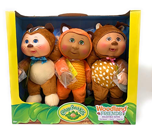 Cabbage Patch Kids Collectible Cuties Woodland Friends 3 Pack