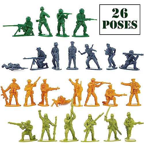 202-Piece Army Men Toy Action Figures