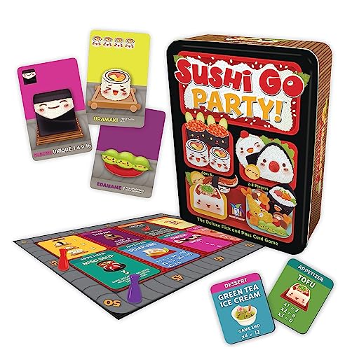 Sushi Go Party! Deluxe Card Game - Multicolored