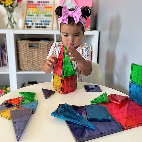 Original Magnetic Building Tiles for Kids'Ages 3+