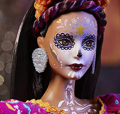 2021 Barbie Dia De Muertos Doll with Dress & Crown