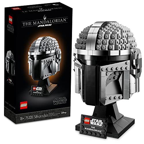 Mandalorian Helmet LEGO Kit - Display and Collectible