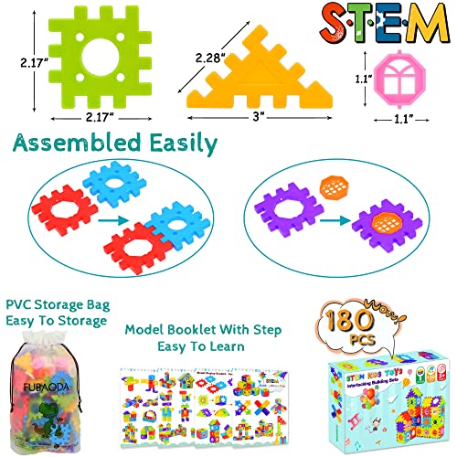 STEM Building Blocks Toy Set - 180 Pcs