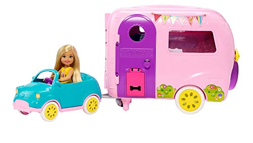 Barbie Chelsea Toy Car & Camper Set