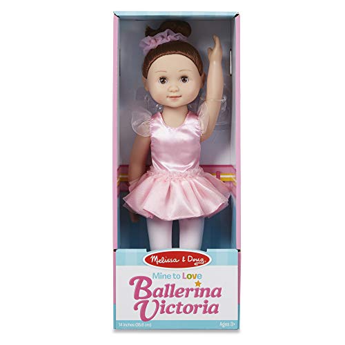 Melissa & Doug Victoria 14-Inch Poseable Ballerina Doll With Leotard and Tutu