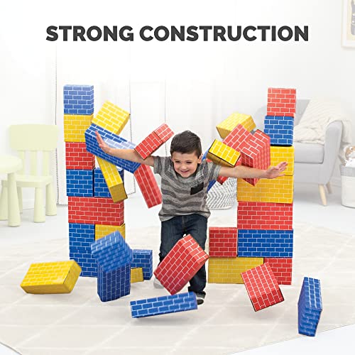 Kids' Cardboard Building Blocks, 40 Pack