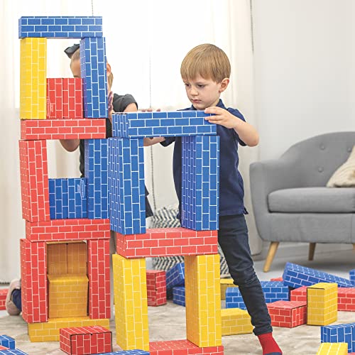Kids' Cardboard Building Blocks, 40 Pack