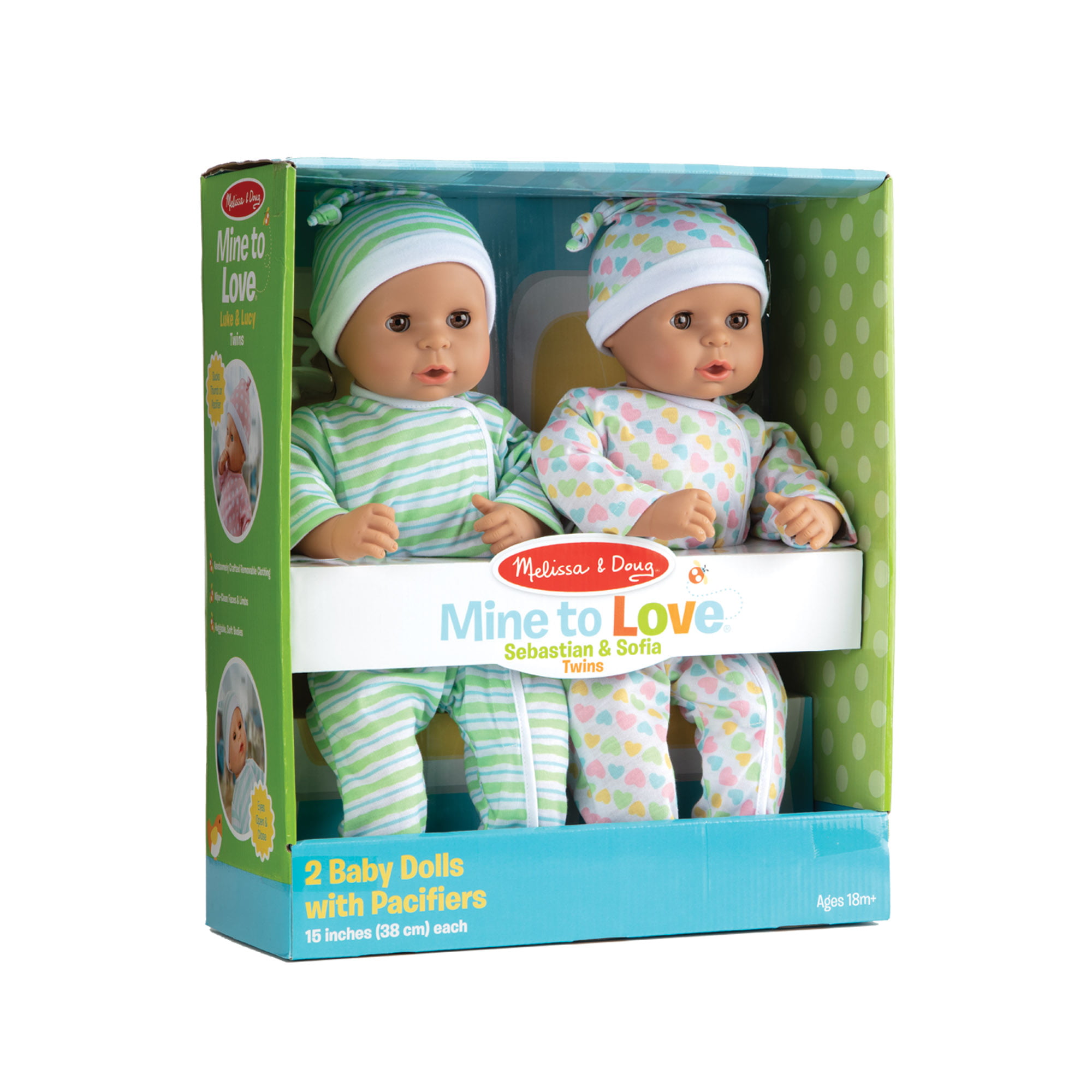 Melissa & Doug Twins Baby Dolls with Accessories