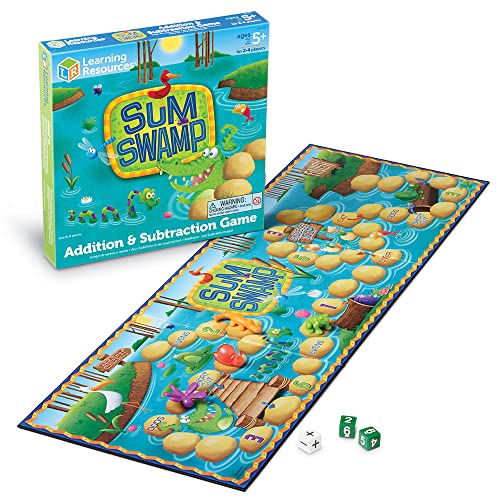 Sum Swamp Math Board Game for Kids