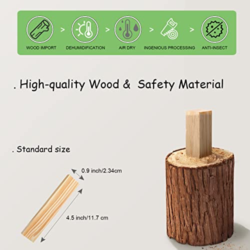 100-Pc Wooden Building Blocks Set for Kids