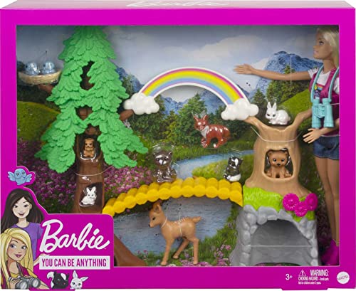 Barbie Wildlife Set with 10 Animal Figures
