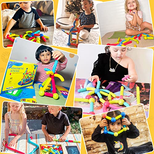 Magnetic Blocks Building Set for Toddler Learning