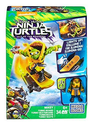TMNT Mikey Turbo Board Playset - Mega Bloks