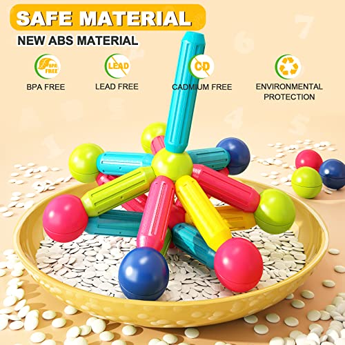 Magnetic Blocks Building Set for Toddler Learning
