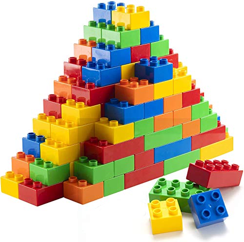 Prextex Mega Blocks for Toddlers - 50 Pieces