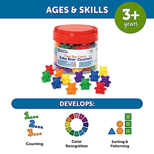 Baby Bear Counters - 102pcs - Math Games & Learning Toys
