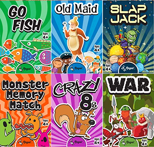 Kids Classic Card Games Set - 6 Games
