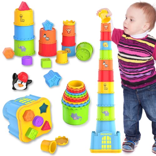 Stackable Moon Cups for Babies and Toddlers
