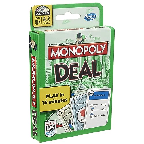 Quick-play Monopoly card game for families