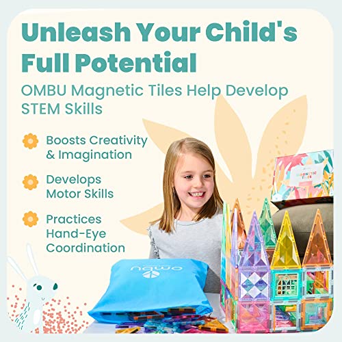 102-Piece STEM Magnetic Building Blocks for Kids