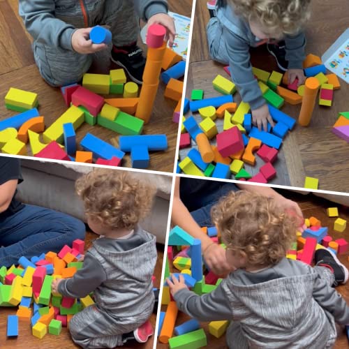 138-Piece Foam Building Blocks Set for Toddlers
