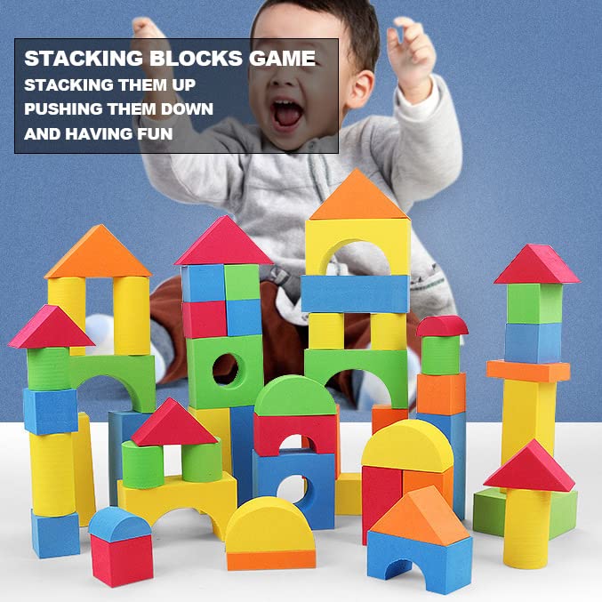 138-Piece Foam Building Blocks Set for Toddlers