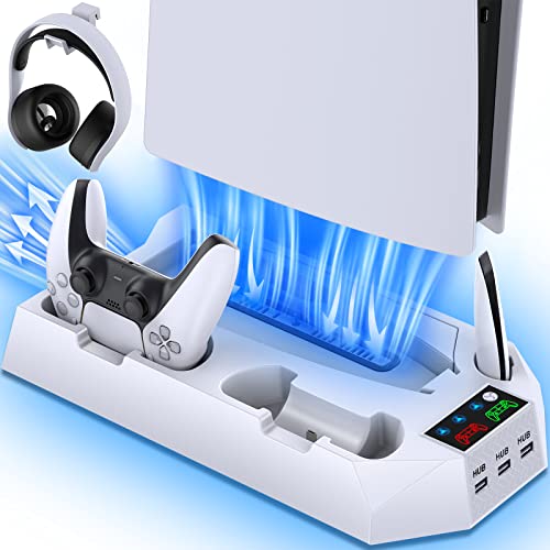 PS5 Cooling & Charging Station with Accessories