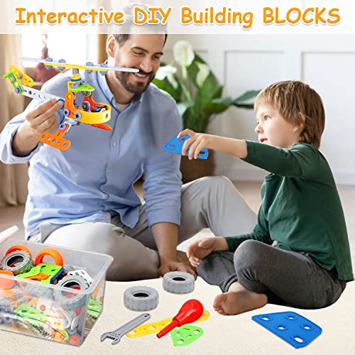167PCS Building Blocks STEM Toys for 5 6 7 8+ Year Old Boys Birthday Gifts Educational Autistic Toy Building Set Stem Projects for Kids Ages 5-7 4-8 6-8 8-12 Creative Learning Games Steam Activities