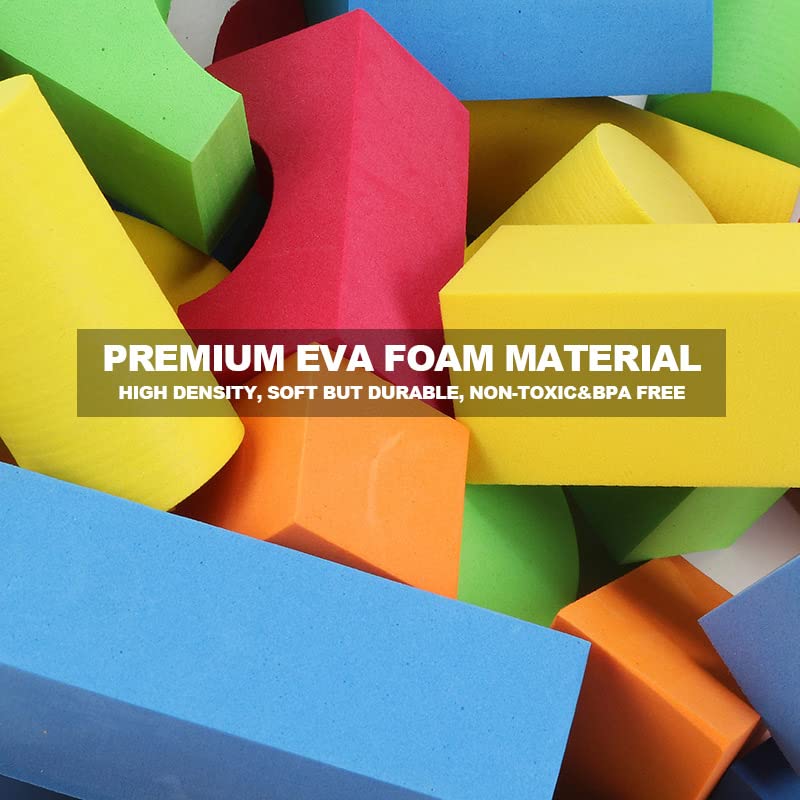 138-Piece Foam Building Blocks Set for Toddlers