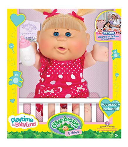 Cabbage Patch Kids 12.5" Playtime Blonde Baby Polkadot Jumper