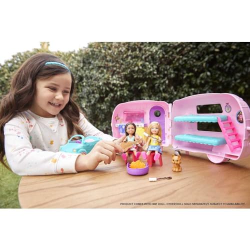 Barbie Chelsea Toy Car & Camper Set