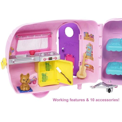 Barbie Chelsea Toy Car & Camper Set
