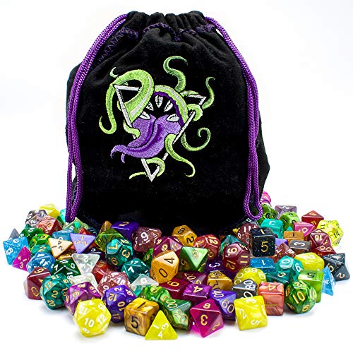 140-Piece Polyhedral Dice Set with Bag