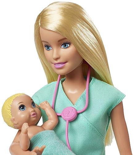 Barbie Baby Doctor Playset with Accessories & Dolls