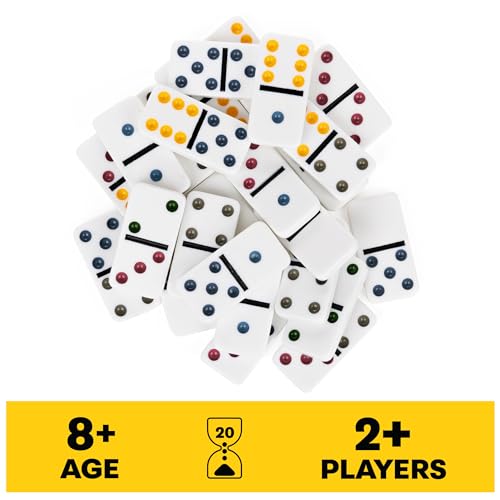 Mexican Train Dominoes Board Game with Colorful Trains