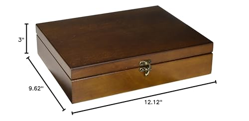 Wooden Memory Box with Brass Fixtures