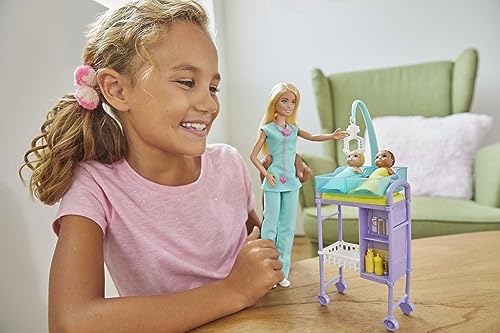 Barbie Baby Doctor Playset with Accessories & Dolls