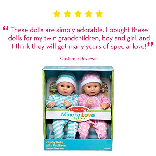Melissa & Doug Twin Baby Dolls with Accessories