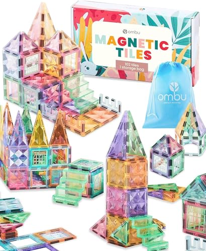 102-Piece STEM Magnetic Building Blocks for Kids