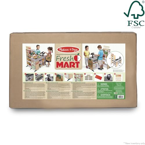 Wooden Fresh Mart Grocery Store for Kids
