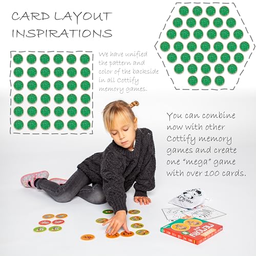 Wooden Toddler Memory Matching Game - 36 Animal Cards